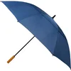 58" Recycled Golf Umbrella with Wooden Handle in Navy