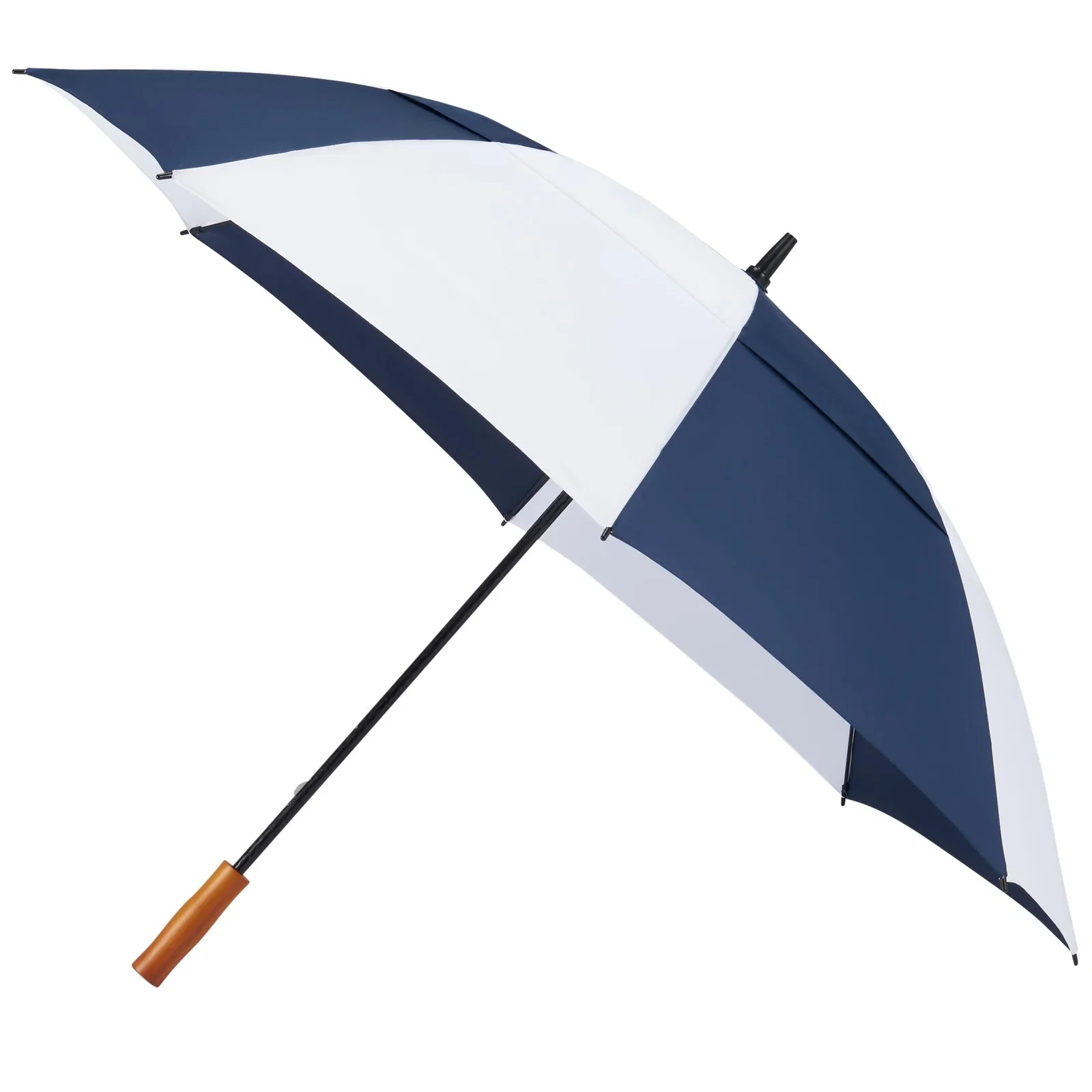 58" Recycled Golf Umbrella with Wooden Handle — view 90