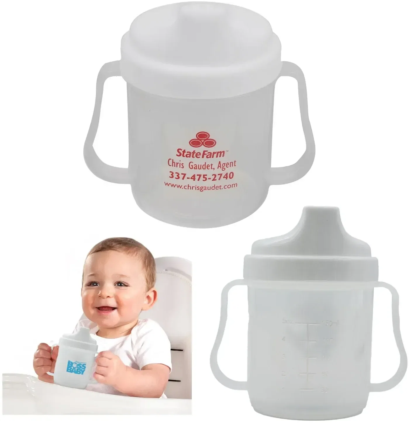 Personalized Sippy Cup - 5oz held in hand