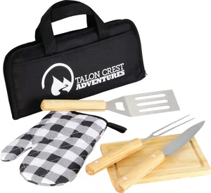 BBQ Set with Carrying Case (5 Piece)