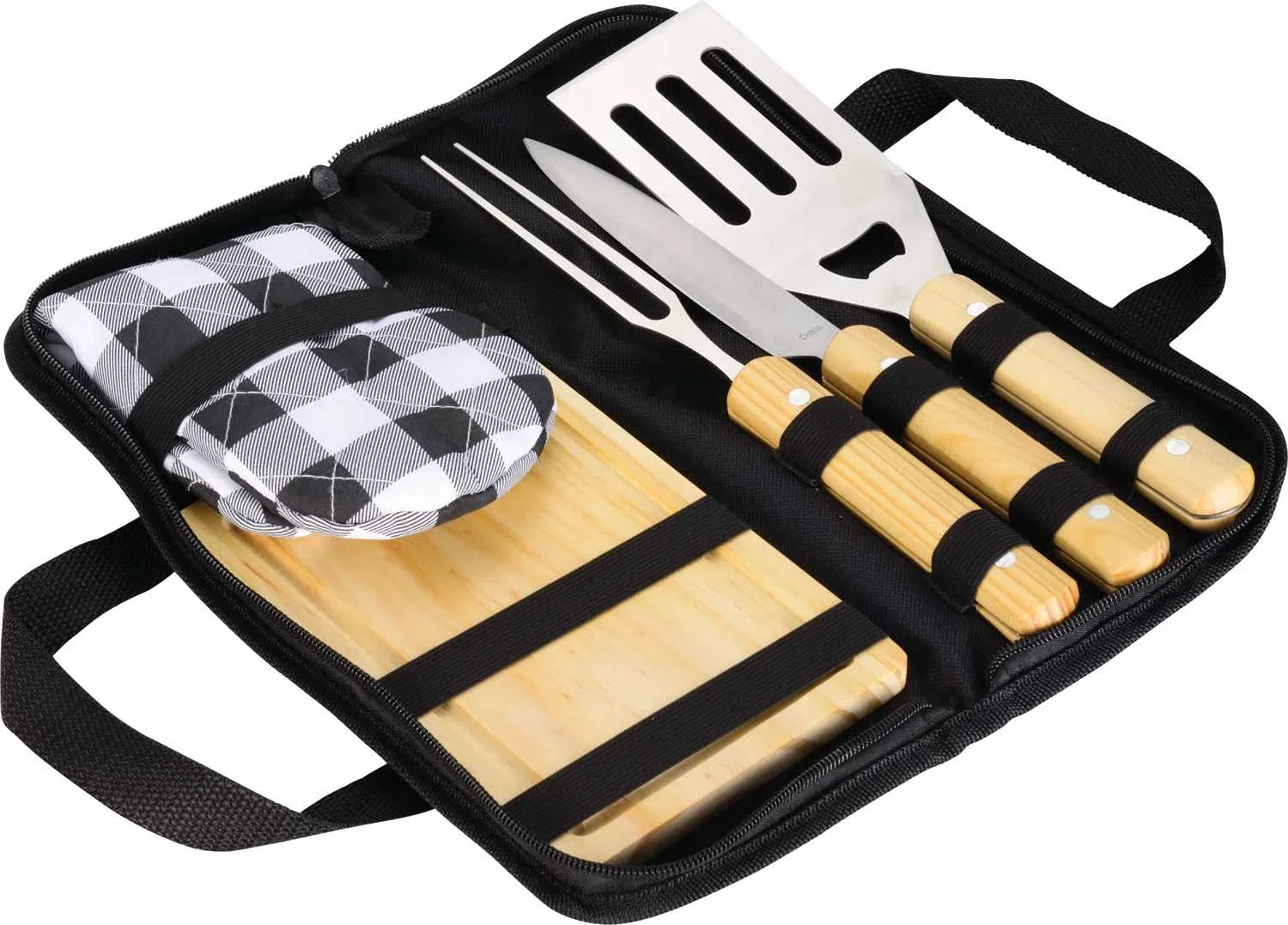 Custom BBQ Set with Carrying Case (5 Piece) — view 5