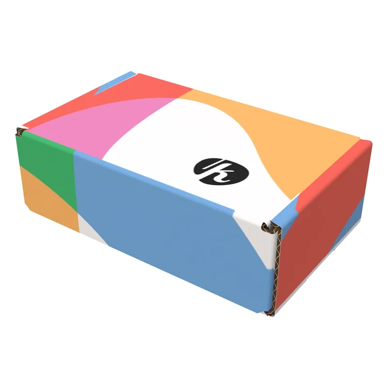 Slim corrugated carton suited to jewelry or small samples