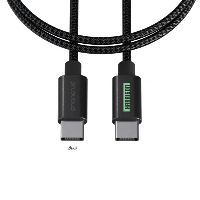 60 watt Type-C cable offered in six and ten foot options