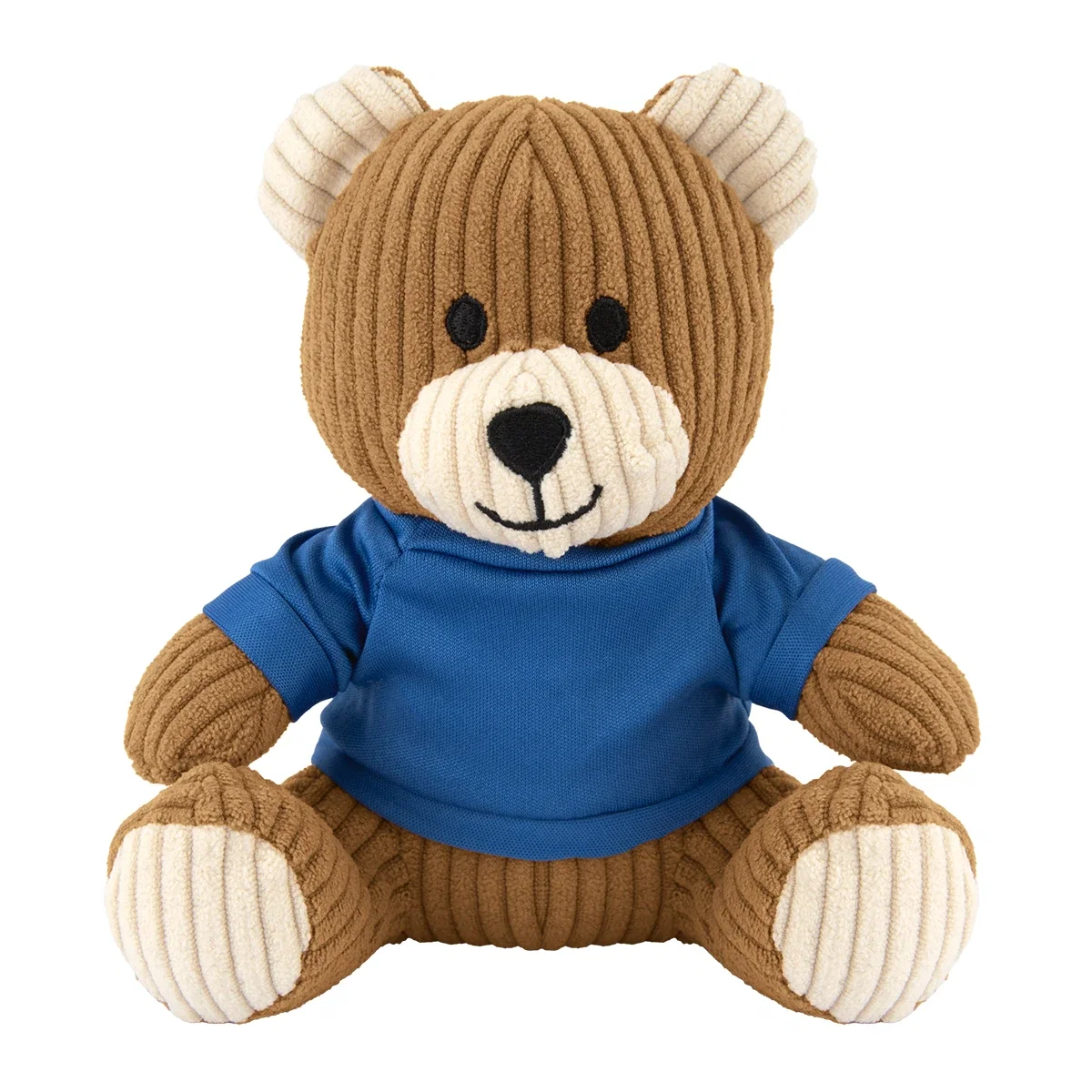 Stuffed bear photographed from behind while seated