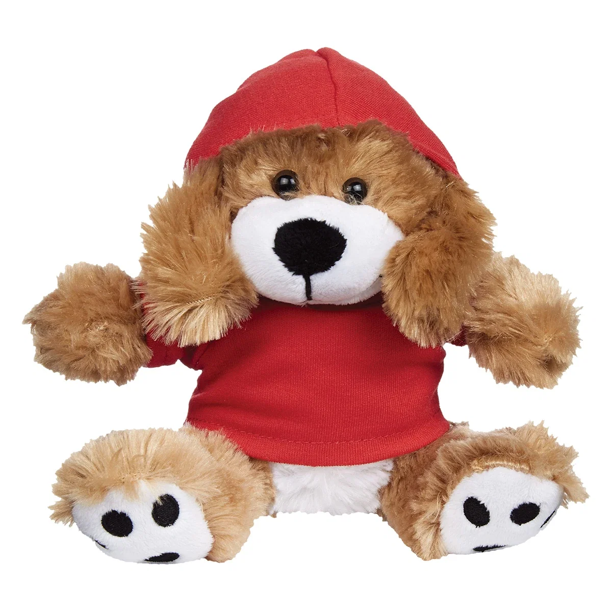 Side profile of the small stuffed dog