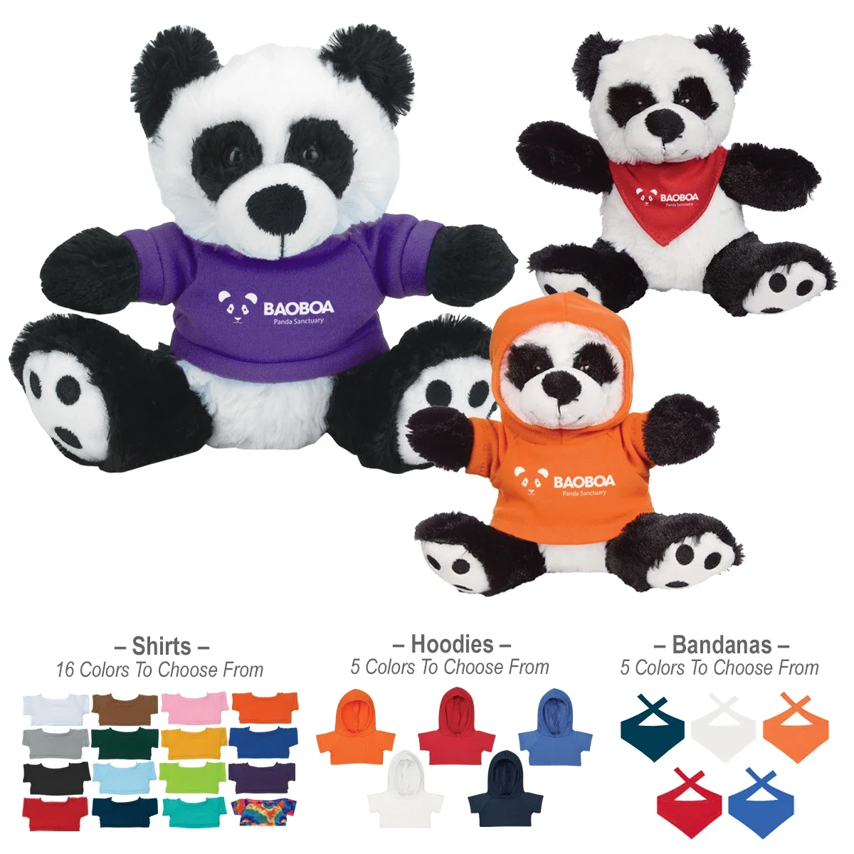 Underside and base of the sitting panda plush
