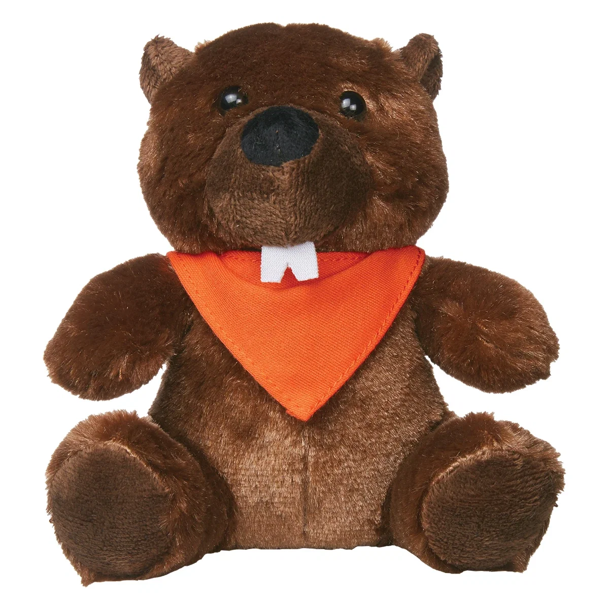 Compact beaver toy that fits easily in a palm