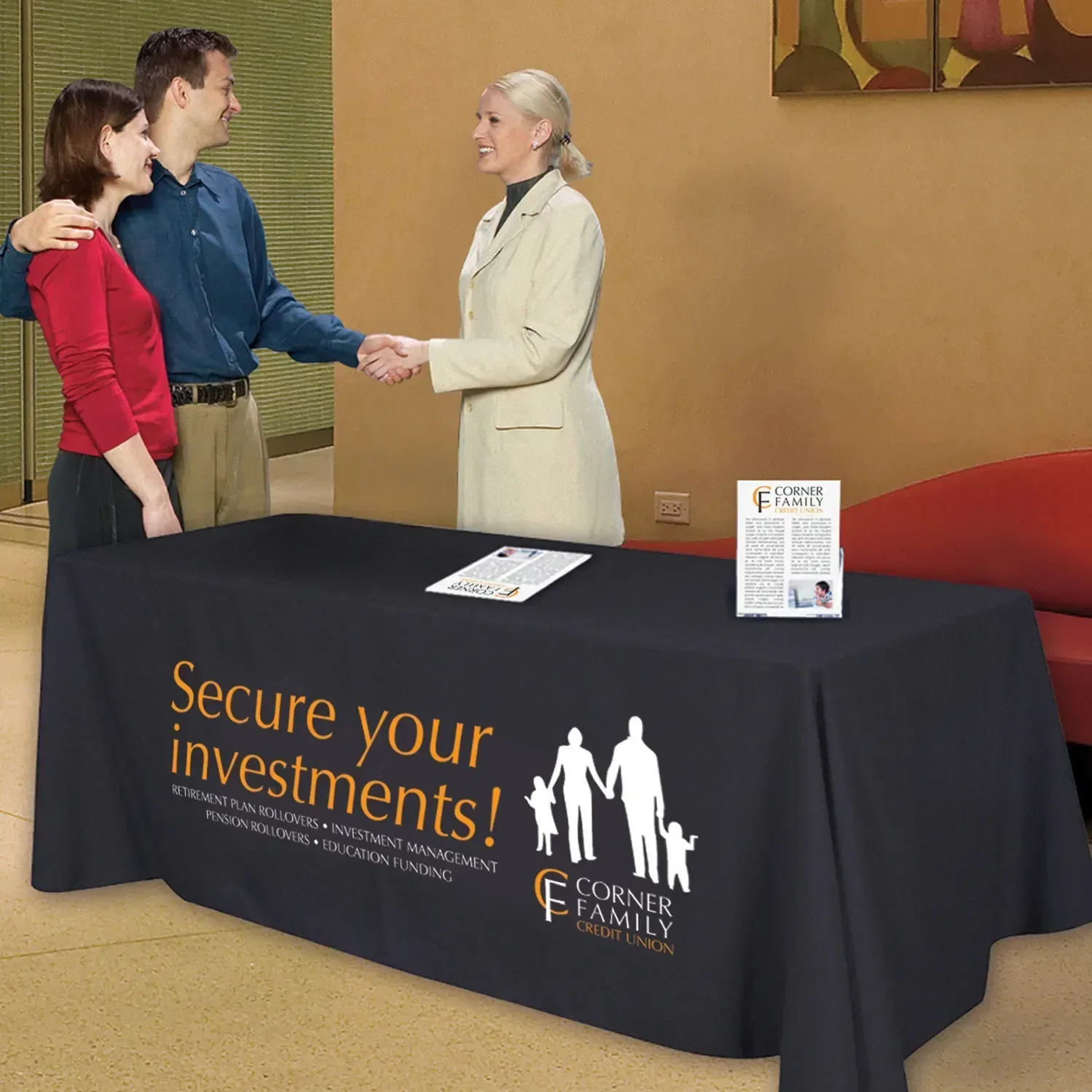 6' Economy Table Throw (Full-Color Front Only) — view 4