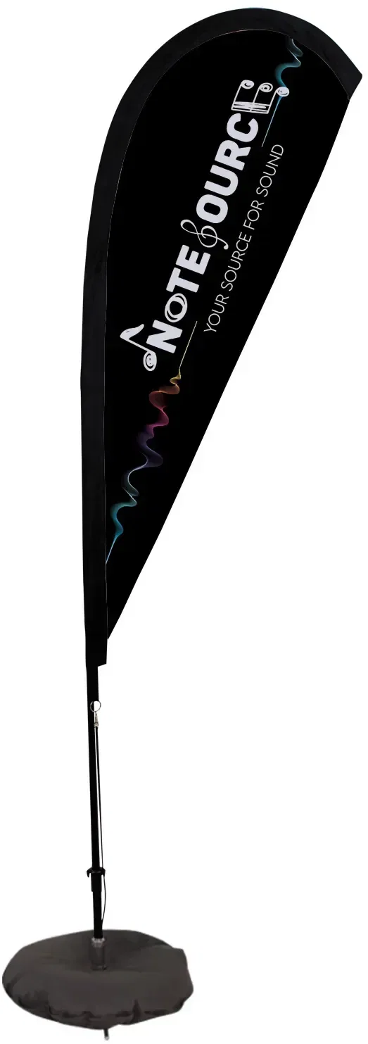 6' Elite Teardrop Nylon Sail Sign Kit (Single-Sided with Scissor Base) — view 5