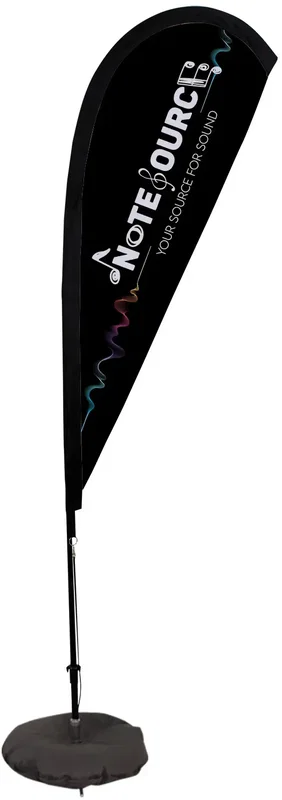 6' Elite Teardrop Nylon Sail Sign Kit (Single-Sided with Scissor Base) — view 5