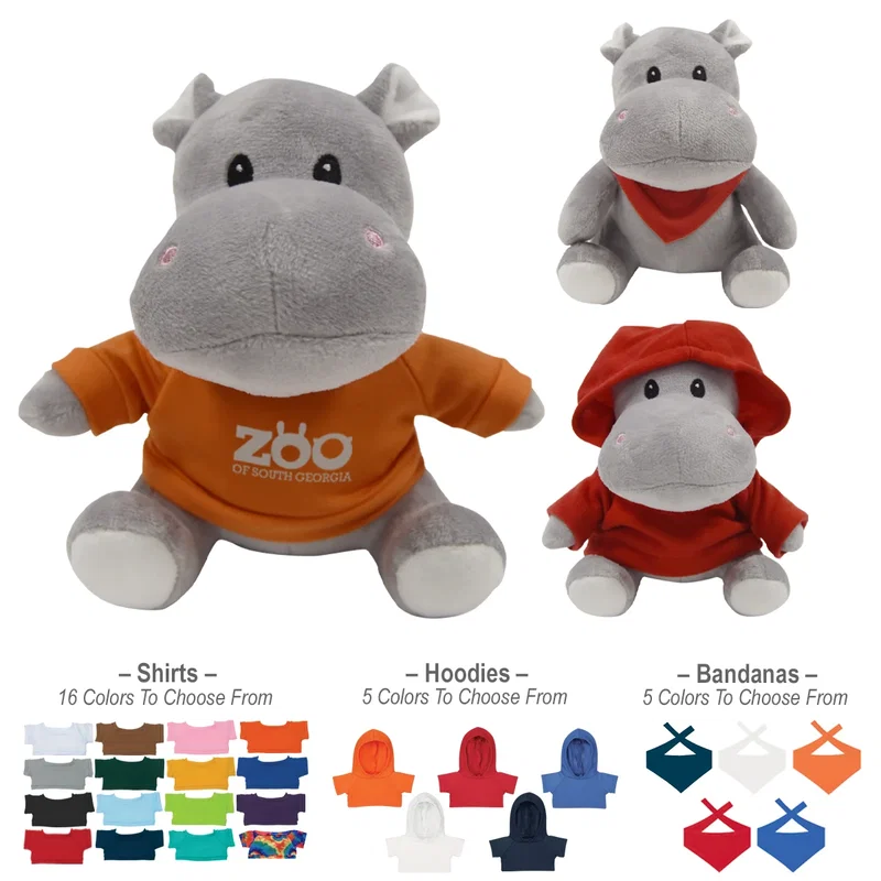 Lower body detail of the seated hippo toy