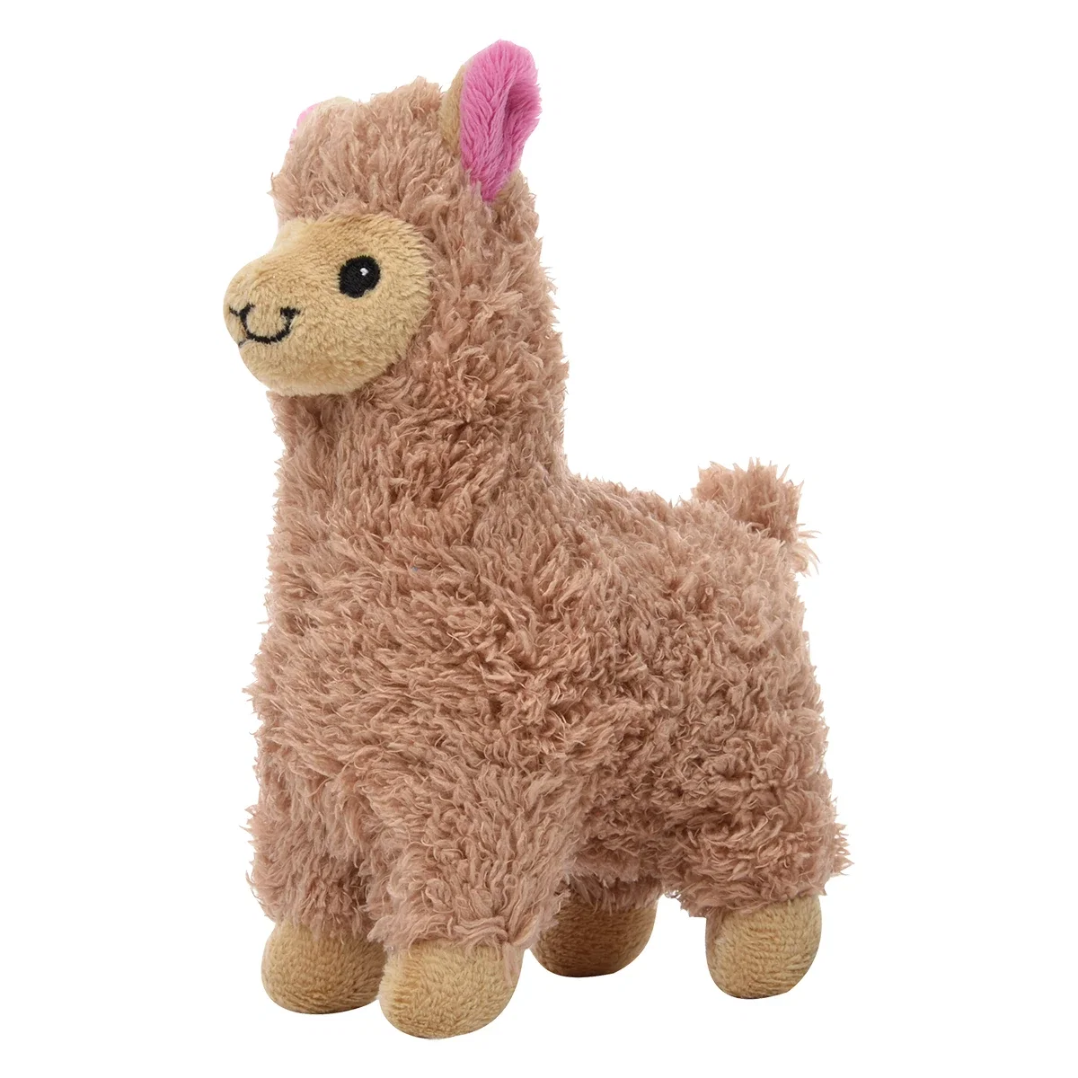 Rear view of the standing plush animal