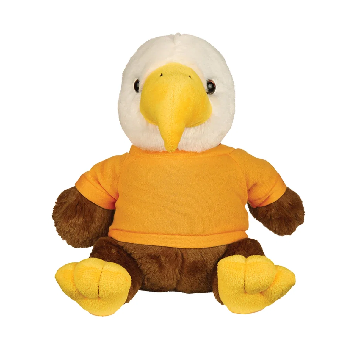 Side view of the soft eagle in a seated pose