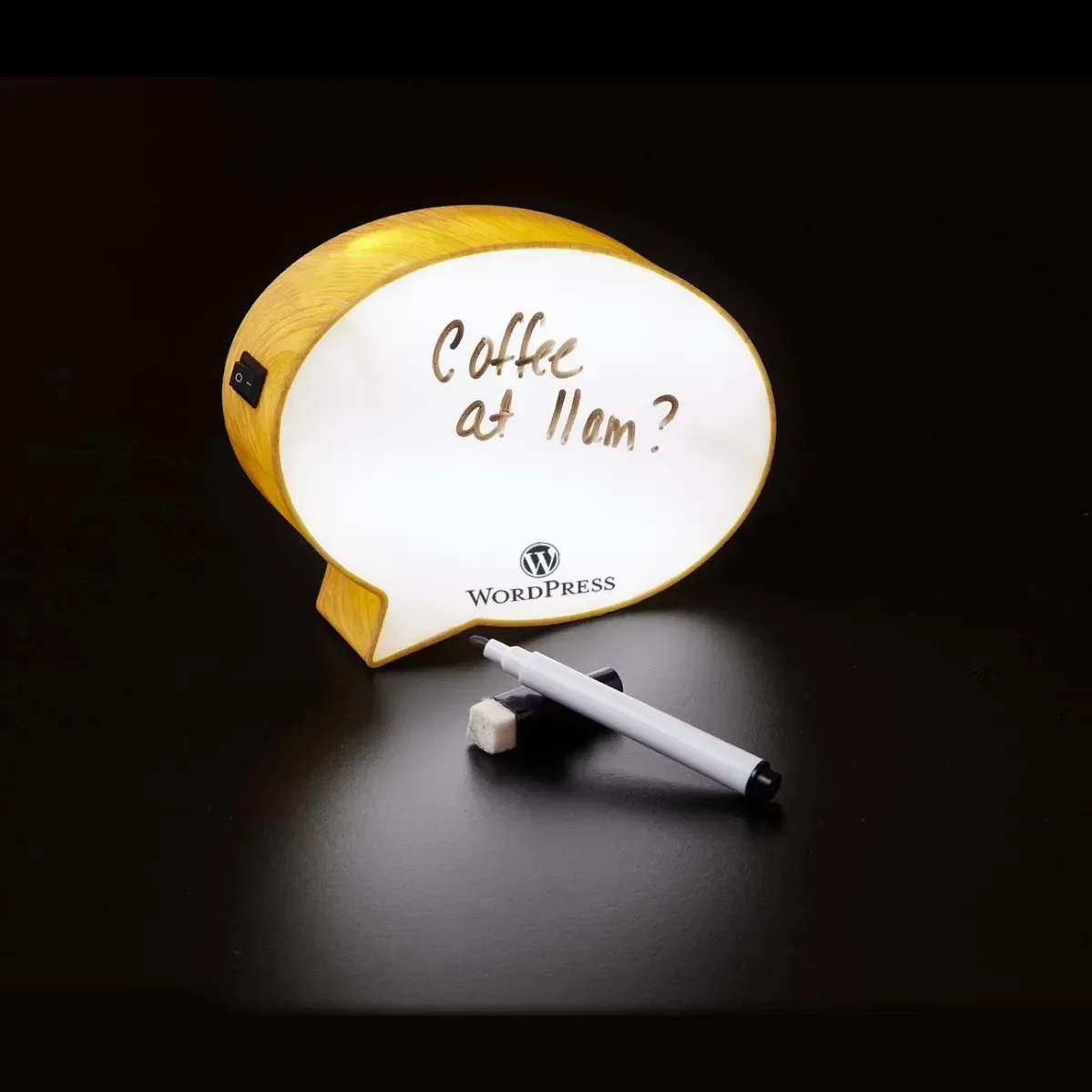 Light-Up Mini Speech Bubble Message Board - 6" — view 2