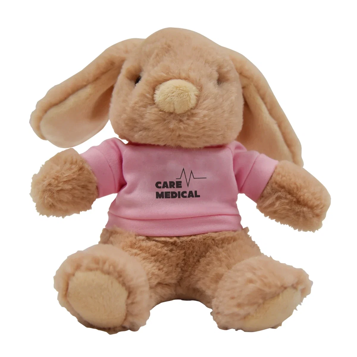 Plush bunny viewed from the opposite side