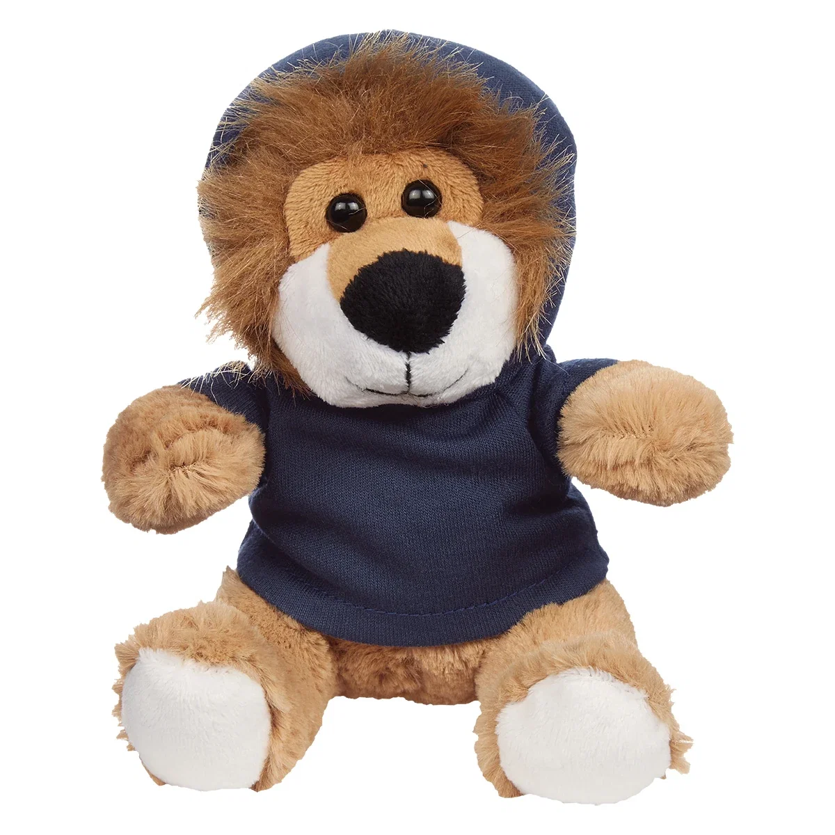 Side profile of the small stuffed lion