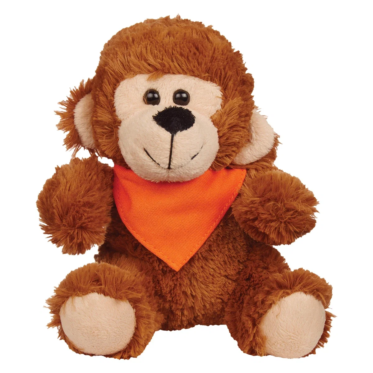 Compact monkey toy that fits easily in a palm
