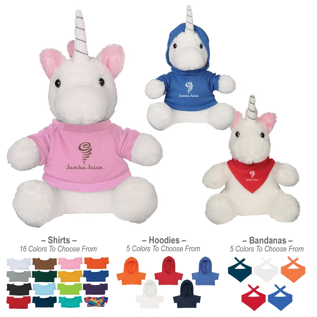 Horn and mane detail on the soft toy