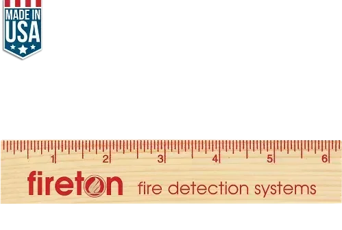 Custom Logo Wood Ruler - 6" Natural Finish