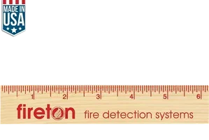 Custom Logo Wood Ruler - 6" Natural Finish