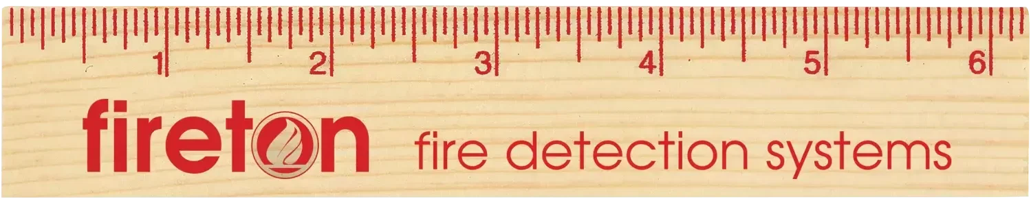 Custom Logo Wood Ruler - 6" Natural Finish — view 2