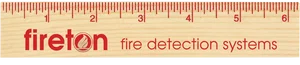 Custom Logo Wood Ruler - 6" Natural Finish