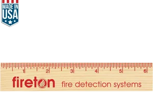 Custom Logo Wood Ruler - 6" Natural Finish