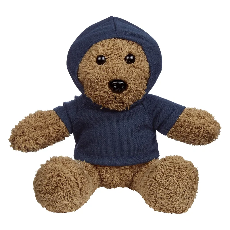 Full body shot of the rag bear on a flat surface