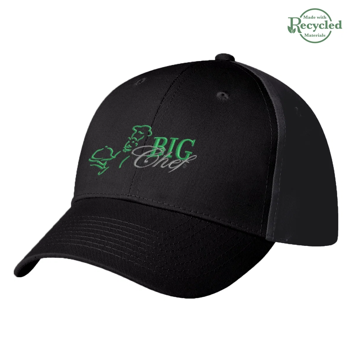 Everyday polyester cap photographed at a slight angle