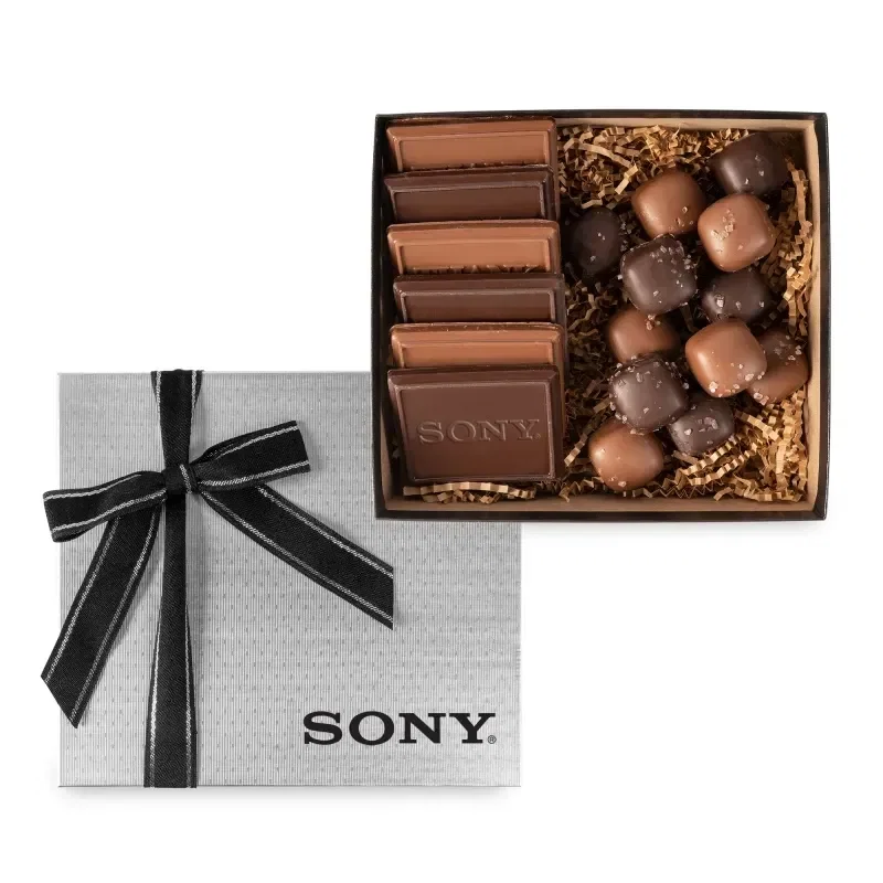 6 Piece Cookie Gift Box with Sea Salt Caramels — view 2