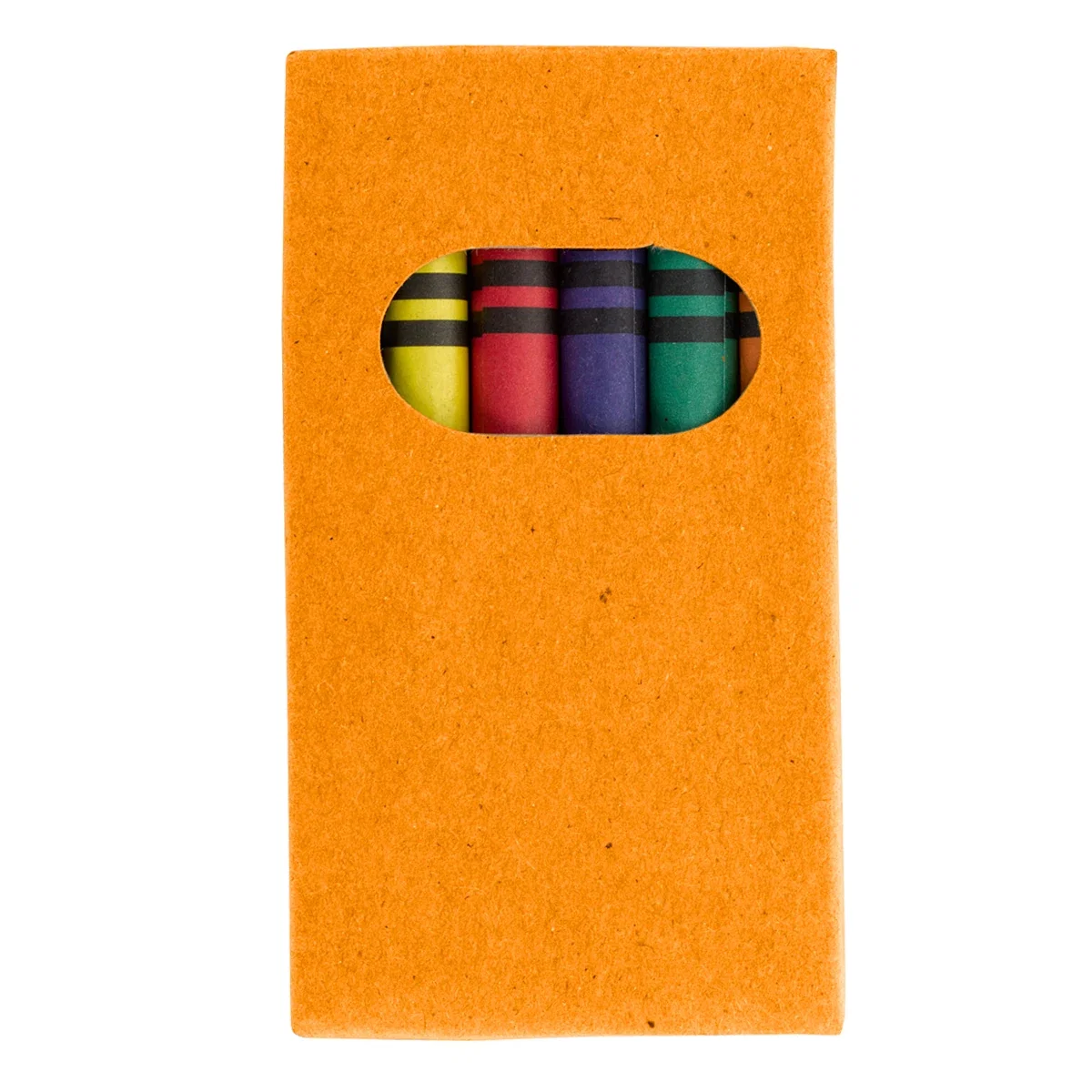 Crayons removed and laid out beside the box