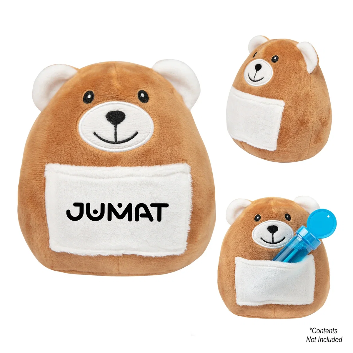 Side view of the small stuffed animal