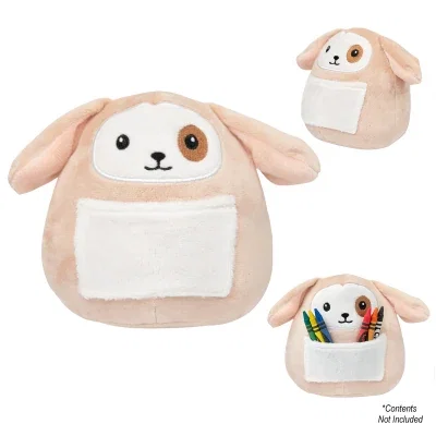 Pouch detail across the belly of the toy