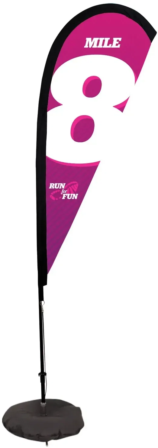 6' Premium Teardrop Sail Sign Kit (Single-Sided with Scissor Base) — view 7