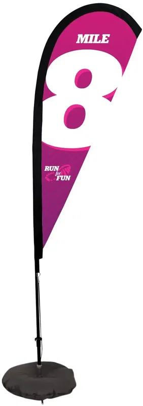 6' Premium Teardrop Sail Sign Kit (Single-Sided with Scissor Base) — view 7