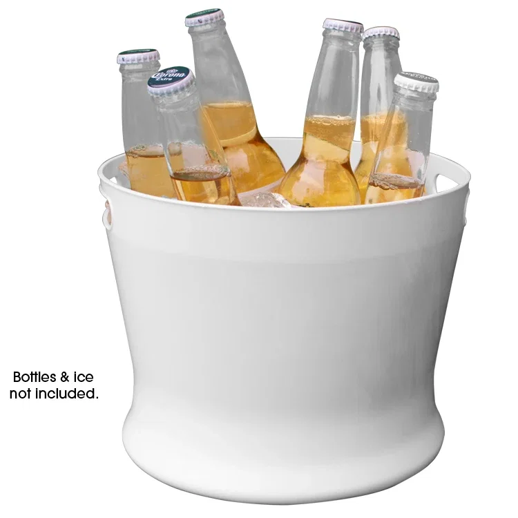 6-Quart Stackable Ice Bucket. Polypropylene stackable ice bucket for restaurants and outdoor events, view 2