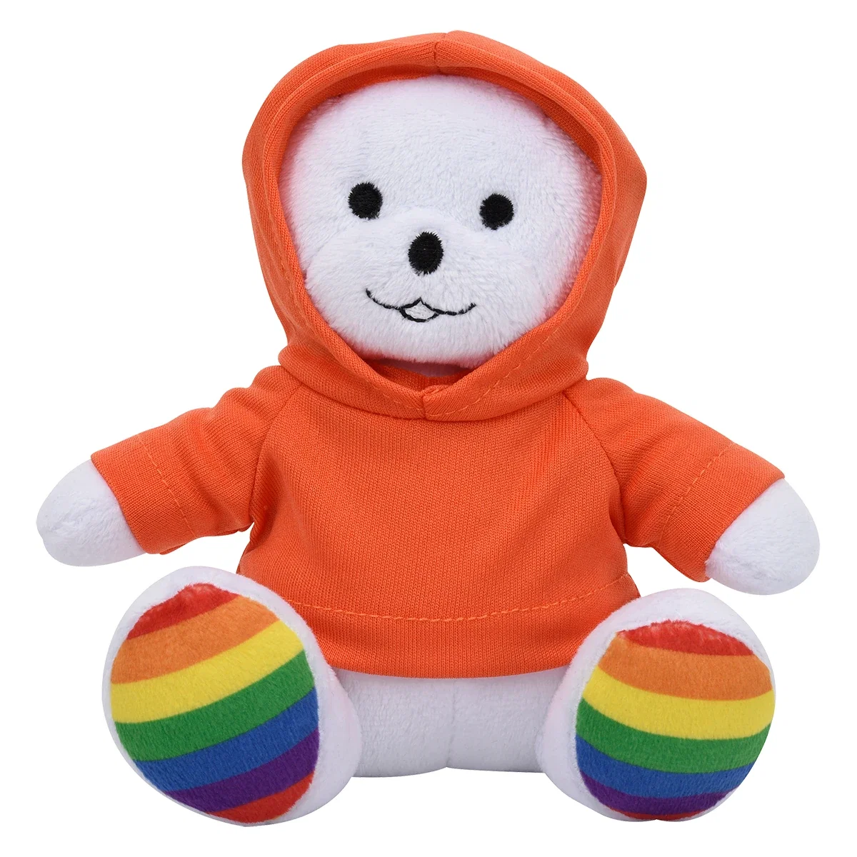 Lower body detail of the seated bear toy