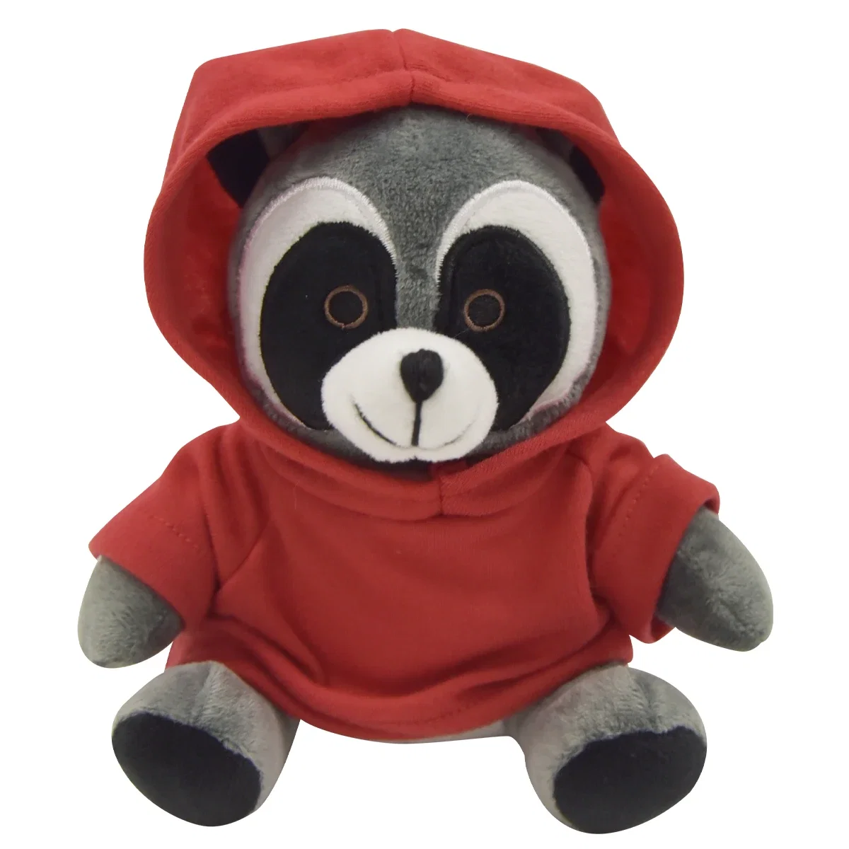 Front view showing the raccoon face and body