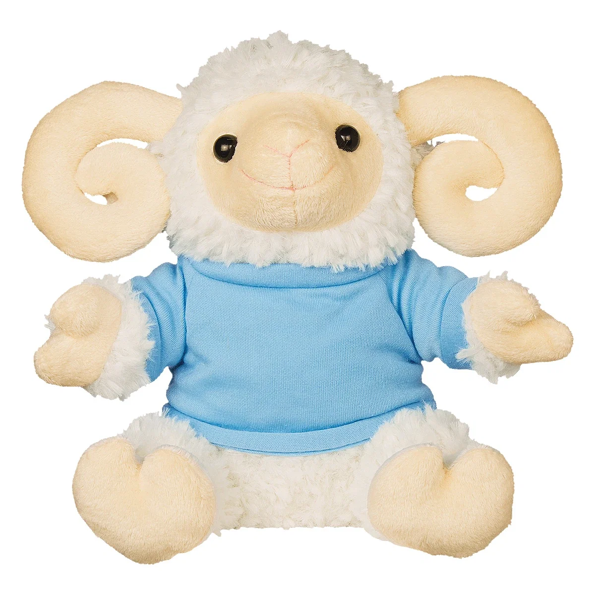Lower body detail of the seated ram toy