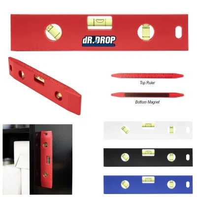 Red version of the measuring tool showing inch markings