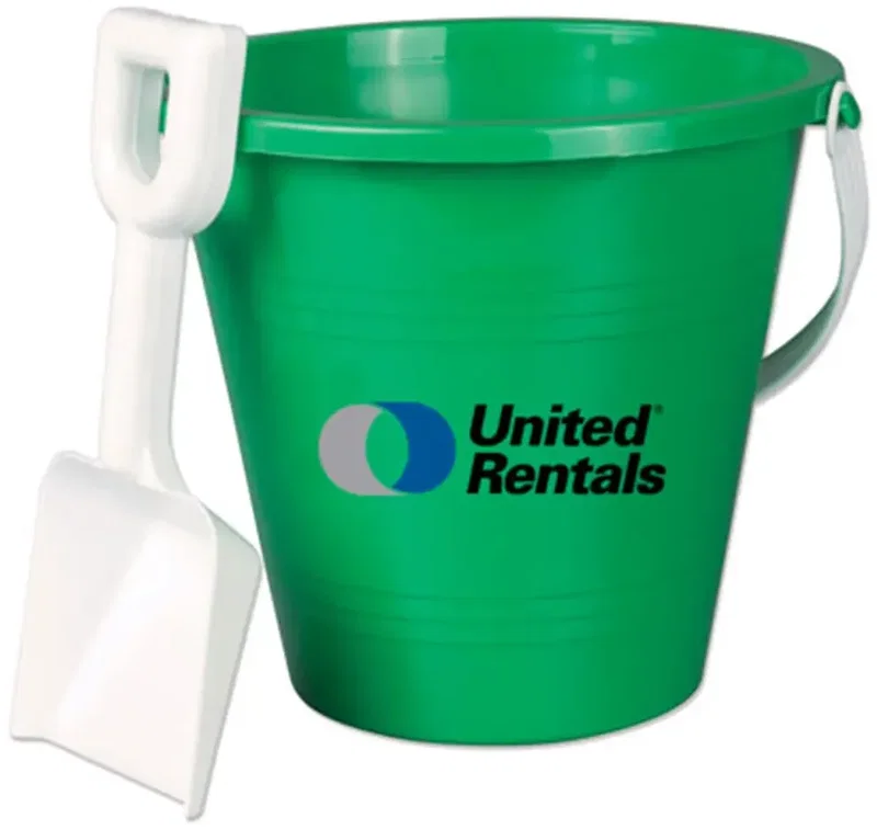 Custom Printed Sand Pail and Shovel - 6" — view 2