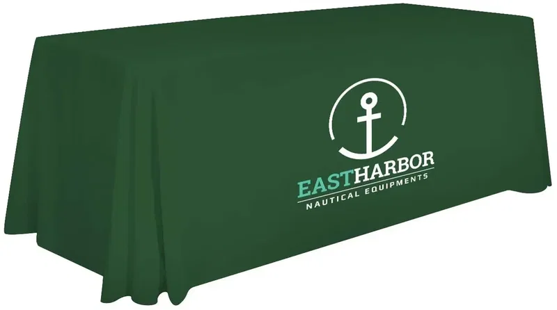 6' Stain-Resistant 3-Sided Table Throw (Full-Color Imprint, One Location) — view 12
