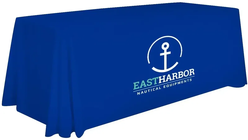 6' Stain-Resistant 3-Sided Table Throw (Full-Color Imprint, One Location) — view 18