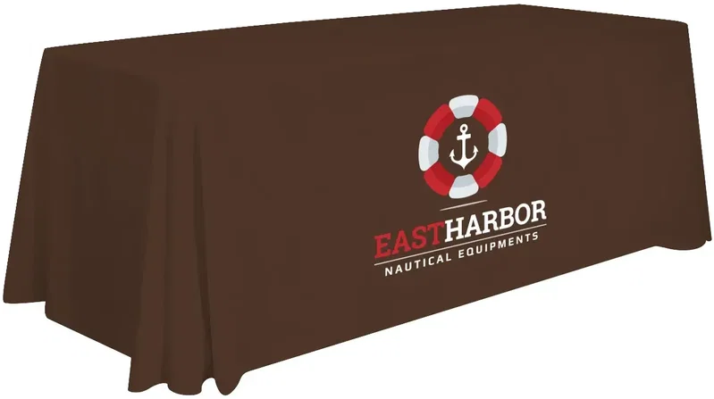 6' Stain-Resistant 3-Sided Table Throw (Full-Color Imprint, One Location) — view 8