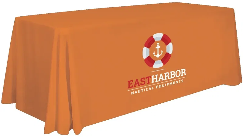6' Stain-Resistant 4-Sided Table Throw (Full-Color Imprint, One Location) — view 15
