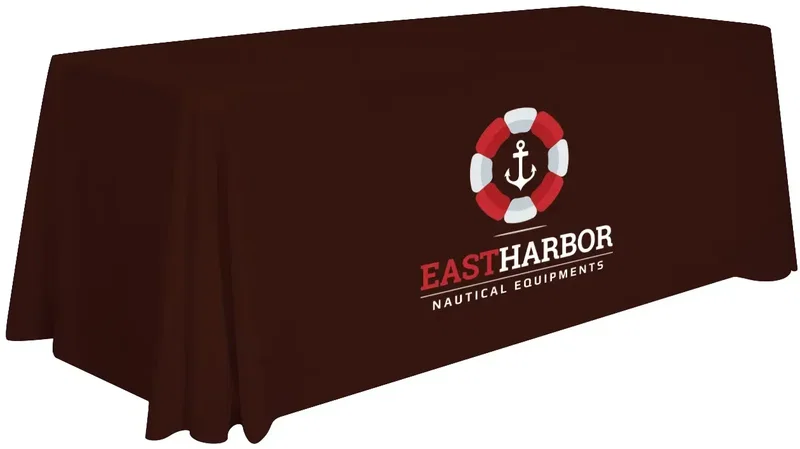 6' Stain-Resistant 4-Sided Table Throw (Full-Color Imprint, One Location) — view 8