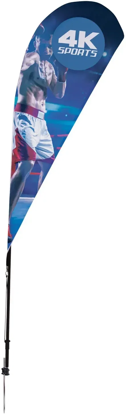 6' Streamline Teardrop Sail Sign Kit (Single-Sided with Ground Spike) — view 3