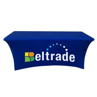 Fitted fabric pulled tight across an event display