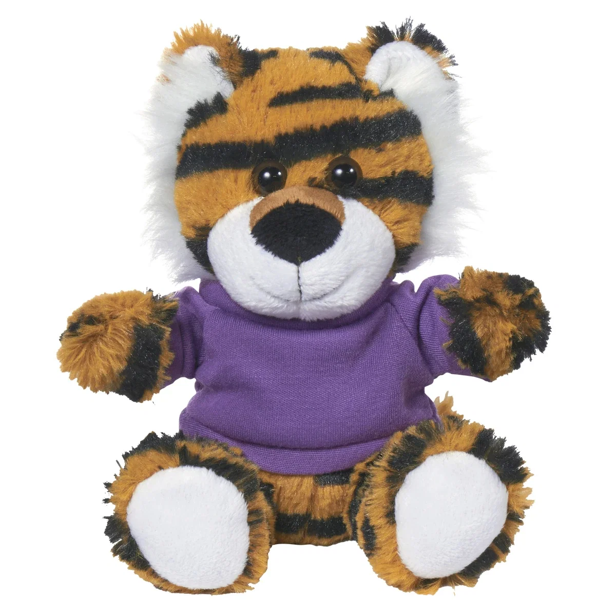 Soft fabric texture seen up close on the tiger