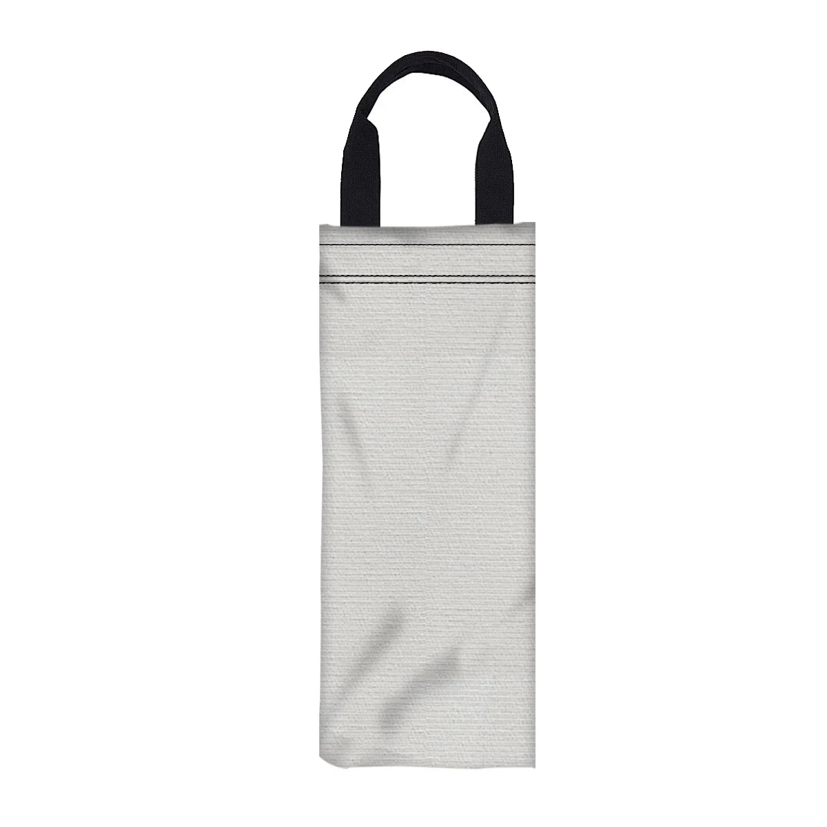 Canvas wine bag sized to hold a single bottle